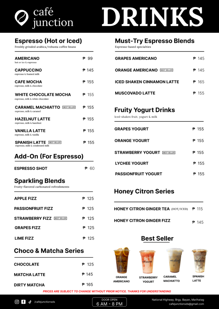 Drinks Menu V.7